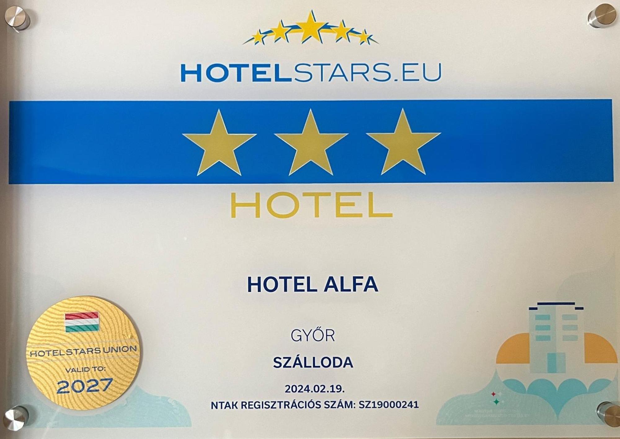 Alfa Hotel Ráb Exteriér fotografie